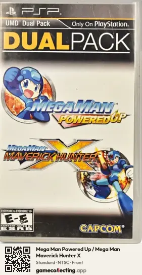 Mega Man Powered Up / Mega Man Maverick Hunter X PlayStation Portable, NTSC box front