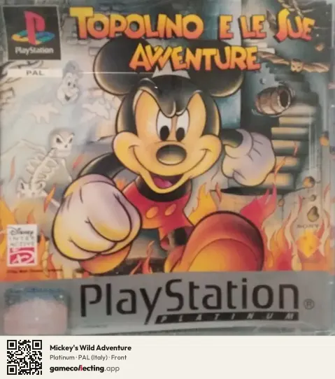 Mickey's Wild Adventure PlayStation, Italy box front