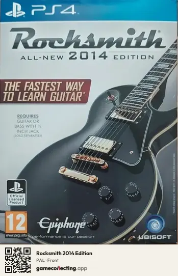 Rocksmith 2014 Edition PlayStation 4, PAL box front