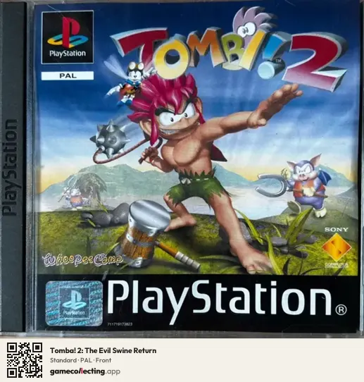 Tomba! 2: The Evil Swine Return PlayStation, PAL box front