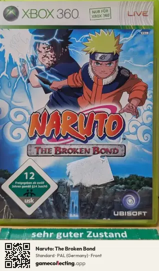 Naruto: The Broken Bond Xbox 360, Germany box front