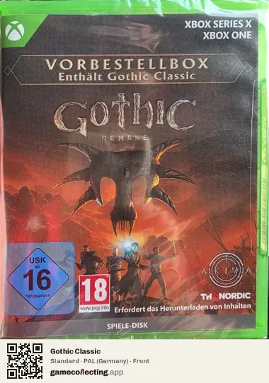 Gothic Classic Xbox Series X, Germany box front