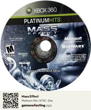 Mass Effect Xbox 360, NTSC disc