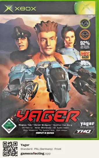 Yager Xbox, Germany box front