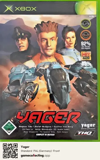 Yager Xbox, Germany box front
