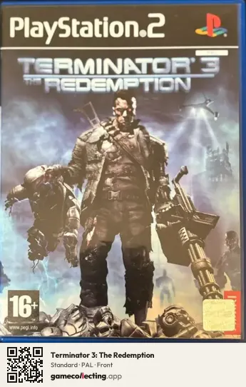 Terminator 3: The Redemption PlayStation 2, PAL box front