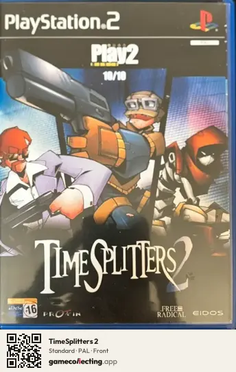 TimeSplitters 2 PlayStation 2, PAL box front