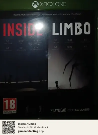 Inside / Limbo Xbox One, Italy box front