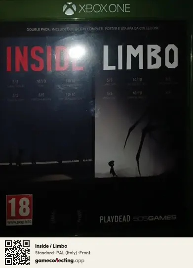 Inside / Limbo Xbox One, Italy box front