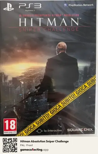 Hitman Absolution Sniper Challenge PlayStation 3, PAL box front