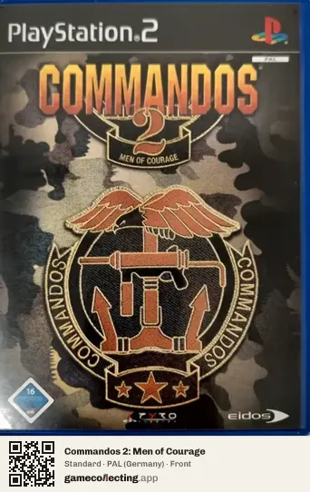 Commandos 2: Men of Courage PlayStation 2, Germany box front