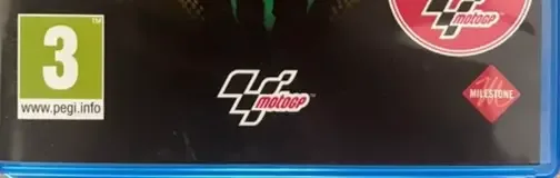 Valentino Rossi, the PEGI square on its front