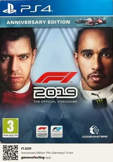 F1 2019 PlayStation 4, Germany box front