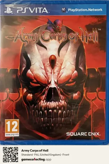 Army Corps of Hell PlayStation Vita, United Kingdom box front