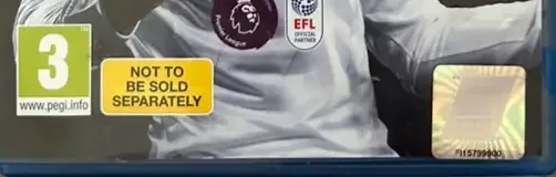 FIFA 18, the USK square on its front