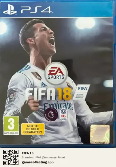 FIFA 18 PlayStation 4, Germany box front