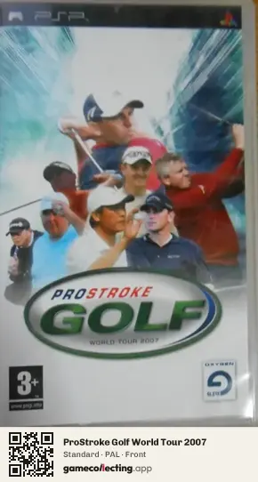 ProStroke Golf World Tour 2007 PlayStation Portable, PAL box front