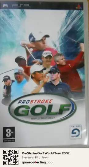 ProStroke Golf World Tour 2007 PlayStation Portable, PAL box front