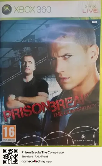 Prison Break: The Conspiracy Xbox 360, PAL box front