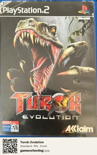 Turok: Evolution PlayStation 2, PAL box front