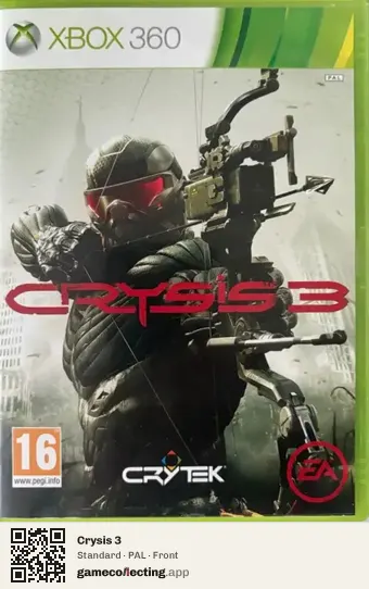 Crysis 3 Xbox 360, PAL box front