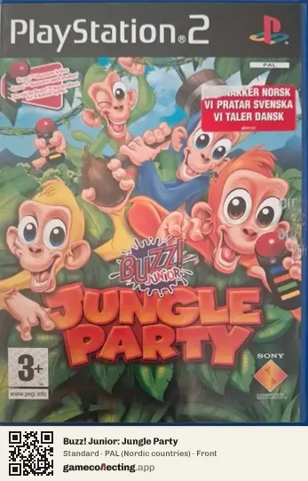 Buzz! Junior: Jungle Party PlayStation 2, Nordic countries box front