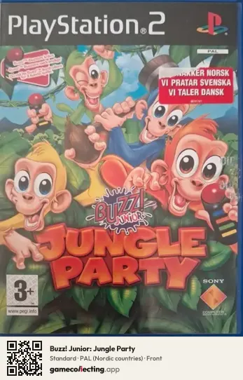 Buzz! Junior: Jungle Party PlayStation 2, Nordic countries box front