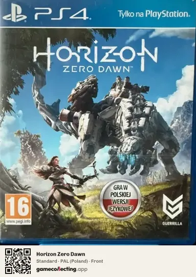 Horizon Zero Dawn PlayStation 4, Poland box front