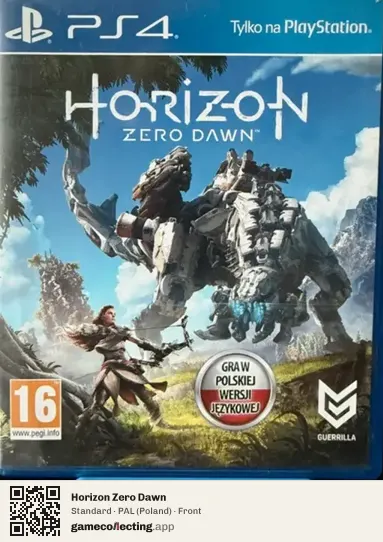Horizon Zero Dawn PlayStation 4, Poland box front