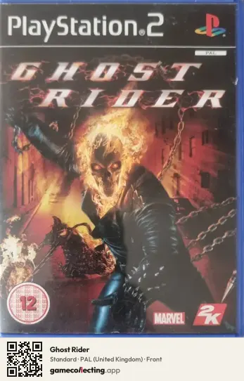 Ghost Rider PlayStation 2, United Kingdom box front