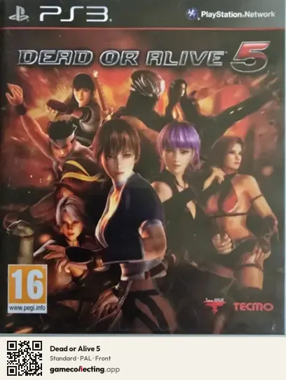 Dead or Alive 5 PlayStation 3, PAL box front
