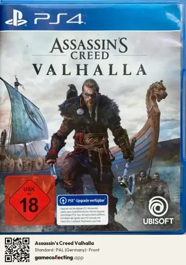 Assassin's Creed Valhalla PlayStation 4, Germany box front