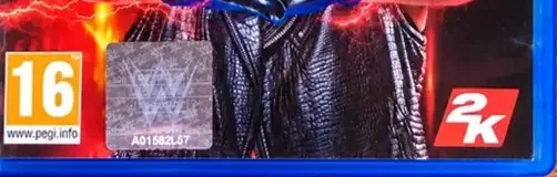 WWE 2K19, the PEGI square on its front