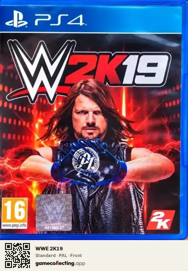 WWE 2K19 PlayStation 4, PAL box front