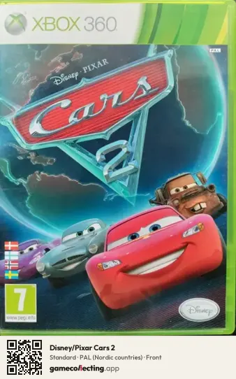 Disney/Pixar Cars 2 Xbox 360, Nordic countries box front