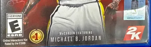 NBA 2K17, the ESRB box on its front