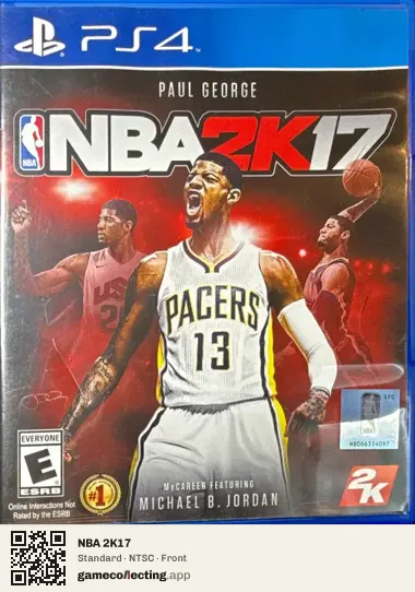 NBA 2K17 PlayStation 4, NTSC box front