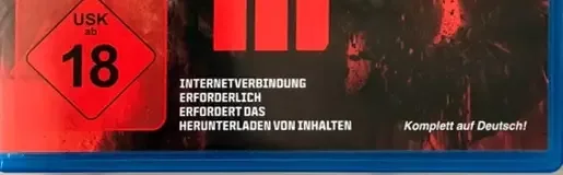 Call of Duty: Modern Warfare III, the USK square on its front