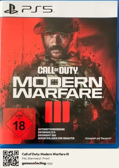 Call of Duty: Modern Warfare III PlayStation 5, Germany box front