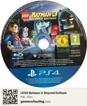 LEGO Batman 3: Beyond Gotham PlayStation 4, PAL disc