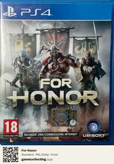 For Honor PlayStation 4, Italy box front