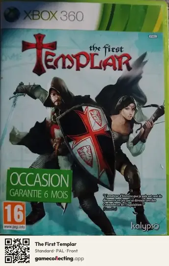 The First Templar Xbox 360, PAL box front