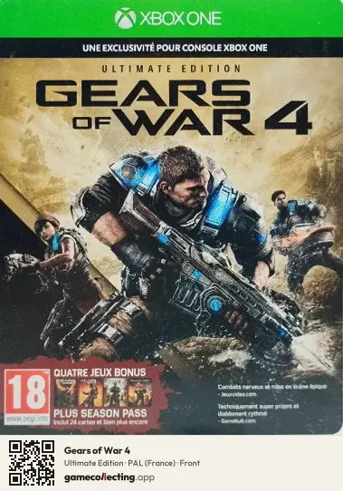Gears of War 4 Xbox One, France box front