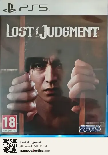 Lost Judgment PlayStation 5, PAL box front