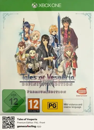 Tales of Vesperia Xbox One, PAL box front
