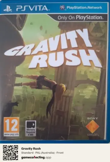 Gravity Rush PlayStation Vita, Australia box front