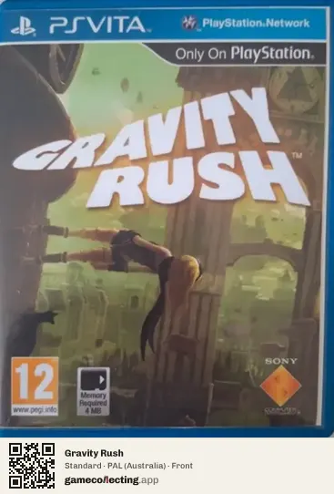 Gravity Rush PlayStation Vita, Australia box front
