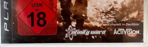 Call of Duty: Modern Warfare 2, the USK square on its front
