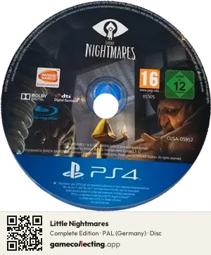 Little Nightmares PlayStation 4, PAL disc