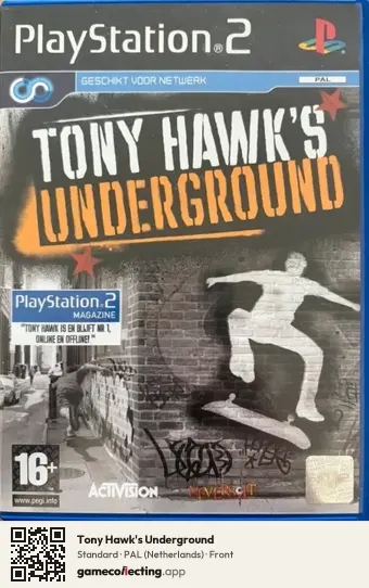 Tony Hawk's Underground PlayStation 2, Netherlands box front